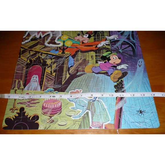 VTG Walt Disney Haunted House At Disneyland Jigsaw Puzzle Complete Mansion RARE - Picture 14 of 16